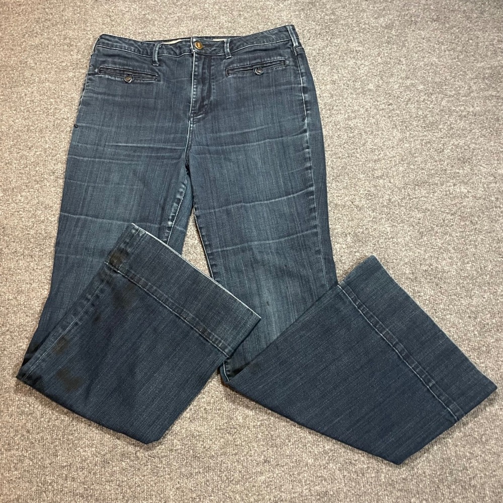 Pilcro Anthropologie Superscript Wide Leg Jeans Size 32 Dark Wash Denim